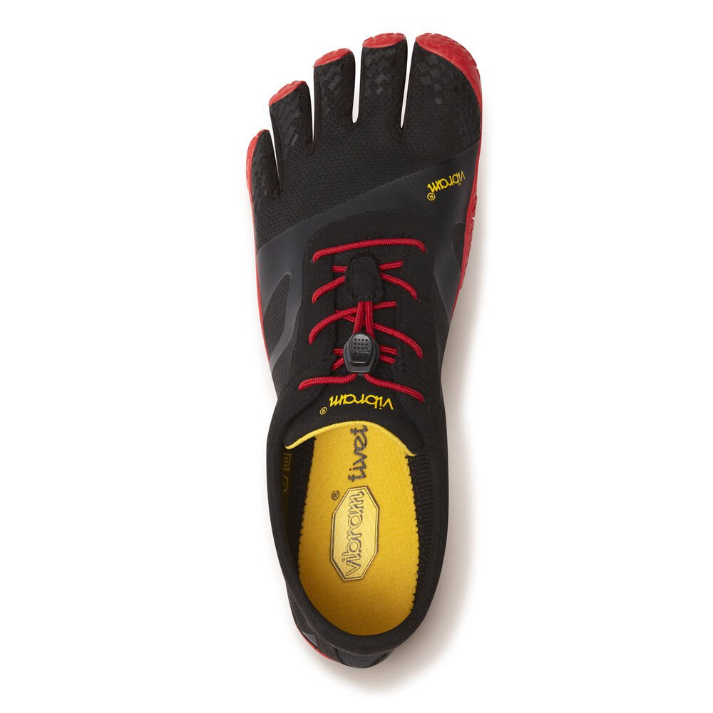 Vibram Five Fingers Mens KSO EVO - Training Shoes Black/Red - FLM810397